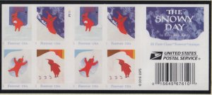 2017 Snowy Day winter scenes Sc 5246b (49c) MNH pane of 20 Forever rate P1111