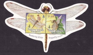 Pitcairn Is.-Sc#691a- id12-unused NH sheet-Insects-Dragonfly-2009-