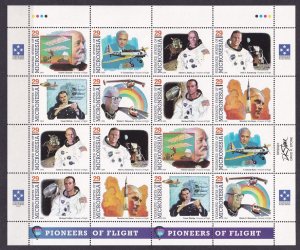 1994 Micronesia  344-351ZB Pioneers of Aviation,E.E.Aldrin,N.Armstrong 12,00 €