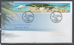 Cocos (Keeling) Is. Scott 337 FDC - Shoreline Birds