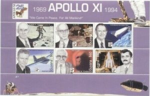 Guyana - 1994 - Space Apollo XI - Sheet of 6 Stamps - Scott #2809 - MNH