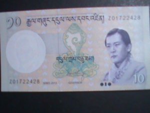​BHUTAN-2013- 10 NGULTRUM UNCIRCULATED CURRENCY-VF WE SHIP TO WORLD WIDE