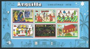 Anguilla 330a,MNH.Michel Bl.22. Christmas 1978,Children's drawings.