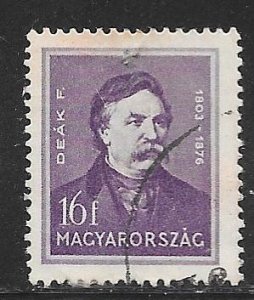 Hungary 473: 16f Ferenc Deak, used, F-VF