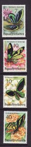 Butterflies-Insects-Papua New Guinea-Sc#415-18-unused NH