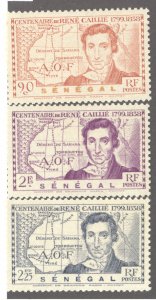 Senegal, Scott #188-90, MH, complete set