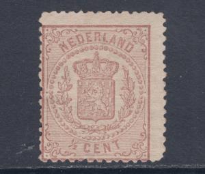 Netherlands Sc 17 MLH. 1871 ½c Coat of Arms, perf 13¼