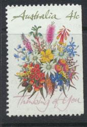 SG 1230  SC# 1164a right margin imperf  Used  Wildflowers perf 14