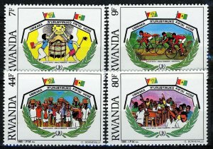 Rwanda 1985, Intl Year of Youth, Cycling, Olympics set MNH