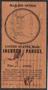Insured Parcel Receipt