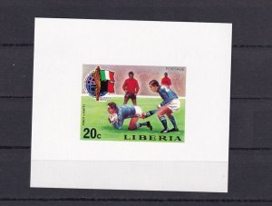 SA18c Liberia 1974 Football World Cup - West Germany mint minisheet imperf