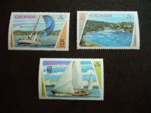 Stamps - Grenada - Scott# 486-488 - Mint Hinged Part Set of 3 Stamps