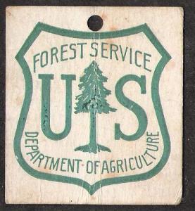 US Forest Service Tag - Department of Agriculture