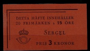 Sweden 313a MNH booklet Tobias Serget SCV275