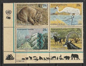 1993 UN-NY - Sc 623a - MNH VF - PB LL - Endangered species