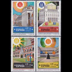 SPAIN 1992 - Scott# B202-5 Madrid Buildings Set of 4 NH