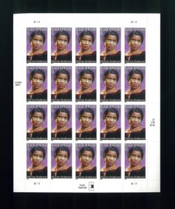 United States 37¢ Singer Marian Anderson Postage Stamp #3896 MNH Full Sheet