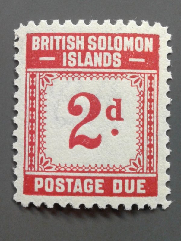 Solomon Islands J2 F-VF MLH.  Scott $ 4.75