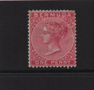 Bermuda 1886 SG23 One Penny CA watermark mounted mint