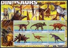 BENIN - 2003 - Dinosaurs #2 - Perf 6v Sheet - MNH-Private Issue