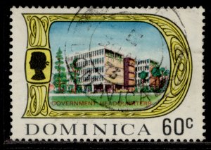 DOMINICA QEII SG287, 60c type 81, FINE USED.