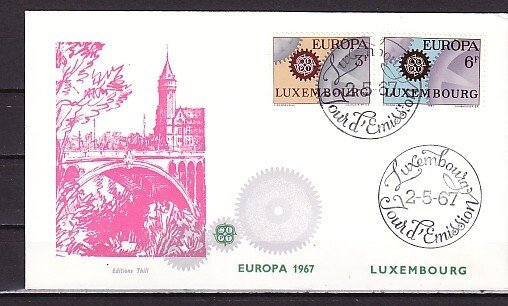 Luxembourg, Scott cat. 449-450. Europa issue. First day cover.