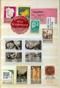 France Old/Modern MH MNH Poster Labels (Appx 70) (NT 3420