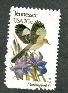 1994 Tennessee Birds and Flowers used single - perf 10.5 x 11