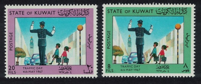 Kuwait Traffic Day Transport 2v 1967 MH SC#364-365 SG#361-362