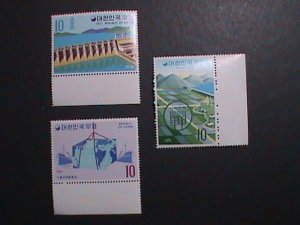 ​KOREA-1971 SC#738-40-ECONOMY DEVELOPMENT MNH VERY FINE WE SHIP TO WORLD WIDE