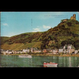 GERMANY - Postcard - Landshut Castle and Mosel River