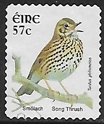 Ireland # 1398 - Song Thrush - used....(Bl11)