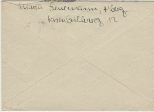 Germany Allied Occupation Heidelberg 1946 Numeral Stamps Cover Ref 32599