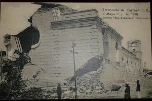 V. ArtF O) 1910 CIRCA-COSTA RICA, CARTAGO EARTHQUAKE FROM 1910 -RUINS CHURCH