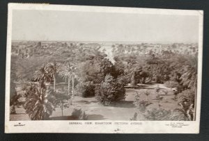 1912 Khartoum Sudan RPPC Postcard Cover To London England General View