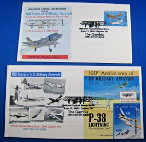 THE GAMBIA  -  2009  -  100 YEARS OF MILITARY AIRCRAFT          (ggc45)