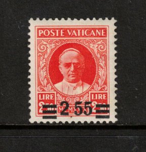 Vatican City #38a Very Fine Mint Lightly Hinged No Comma Variety