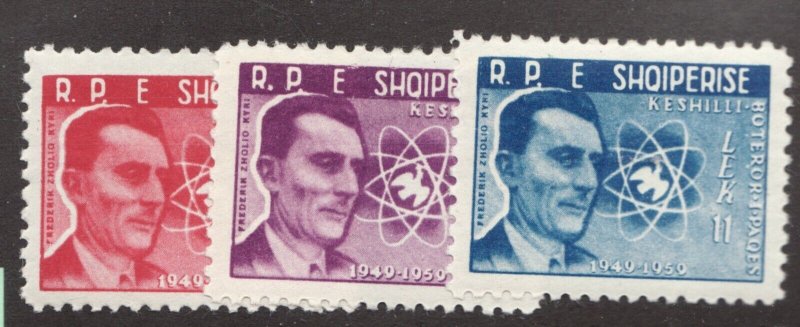 1959 Sc #541-43 Albania Shqiperise - MNH - World Peace stamp set cv$14.25