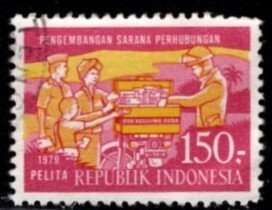 Indonesia - #1052 Motorized Mail Delivery - Used