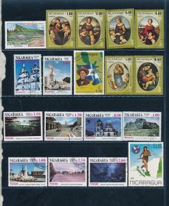 D397869 Nicaragua Nice selection of VFU (CTO) stamps