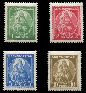 Hungary #462-465 Cat$285, 1932 Madonna, set of four, never hinged