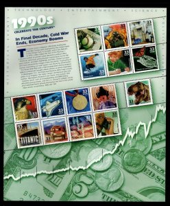 ALLY'S US Scott #3191 33c Celebrate the Century - 1990's [15] MNH F/VF [P-9]