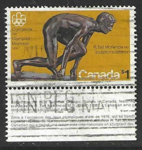 Canada 656  Used SCV$2.25