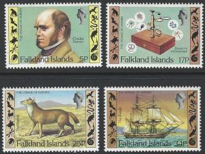 Falkland Islands #344-347 MNH Full Set of 4 Charles Darwin