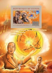 GUINEA 2012 SHEET NIELS BOHR EINSTEIN SCIENTISTS NOBEL PRIZE