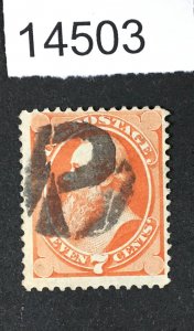 MOMEN: US STAMPS # 160 FANCY CANCEL USED LOT #14503