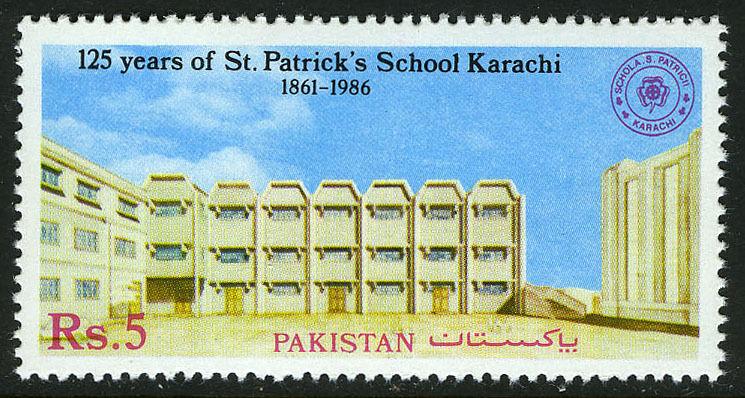 Pakistan 676, MNH. St Patrick's School, Karachi, 125th anniv. 1987