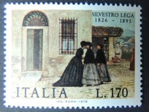 Italy 1976 150th birth anniversary silvestro lega art realism 1v MNH