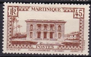 1933 Martinique Scott 146 Government Palace mh