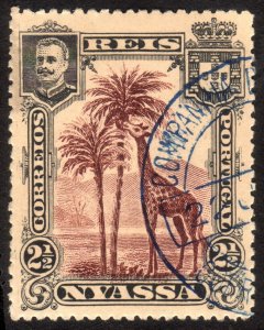 1901, Nyassa 2 1/2C, CTO, Sc 26